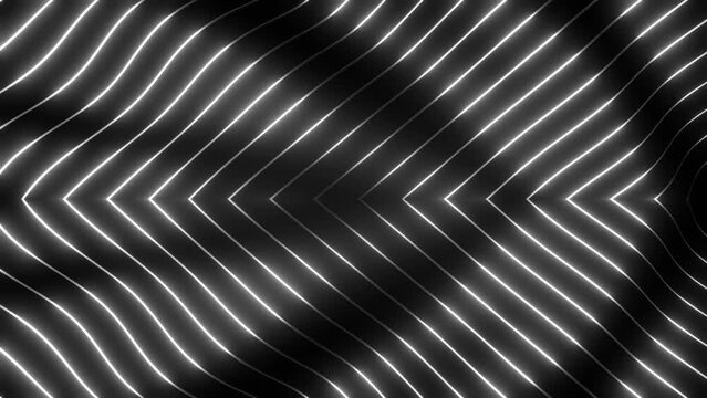 This stock motion graphic  video of 4K Waving Silver Lines Background with gentle overlapping curves on seamless loops.