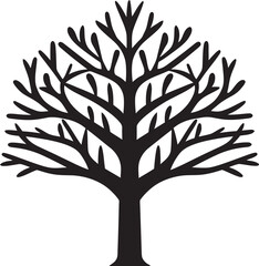 Timeless Arboreal Icon Vector Logo EcoMark Iconic Tree Logo Design