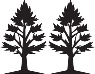 Timber Token Logo Vector Icon Tree Essence Iconic Emblem Logo