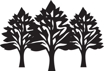 Everlasting Emblem Logo Tree Vector Leafy Signature Iconic Logo Emblem