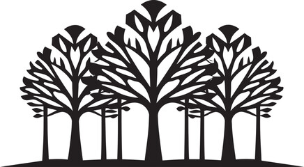 Foliage Emblem Vector Tree Logo Rooted Impression Logo Tree Emblem