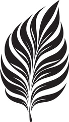 Obraz premium Exotic Essence Iconic Palm Leaves Mark Island Impressions Vector Logo Emblem