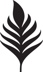 PalmParadiso Exotic Iconography TropicalTang Fresh Palm Leaf Emblem