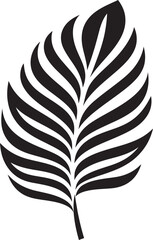 TropicalTang Fresh Palm Leaf Emblem LeafyLuxe Artistic Palm Vector Design