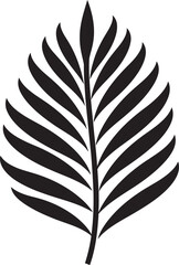 FoliageFinesse Intricate Leaf Vector PalmVista Captivating Icon Design