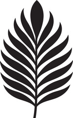 FoliageFusion Artistic Leaf Vector PalmSerenity Tranquil Icon Design
