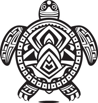 TortoiseTrek Vector Logo Artistry ReptileRhythm Captivating Icon