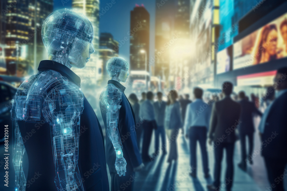 Poster technology of machine or robot learning analytics identify human technology , software analytics and