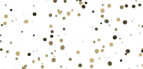 Radiant Revelry: Enthralling 3D Illustration of Shining gold Confetti