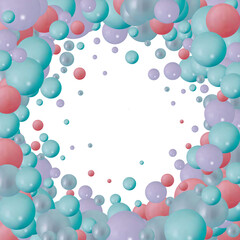 Pastel bright and colorful plastic balls background texture. Colorful background, pastel color background or wall paper. Beautiful pastel background images. eps 10