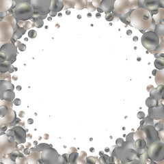 Banner with realistic colorfull balls, arranged according to the colors of the rainbow and letters vitamins. Abstract background. Vector illustration. eps 10