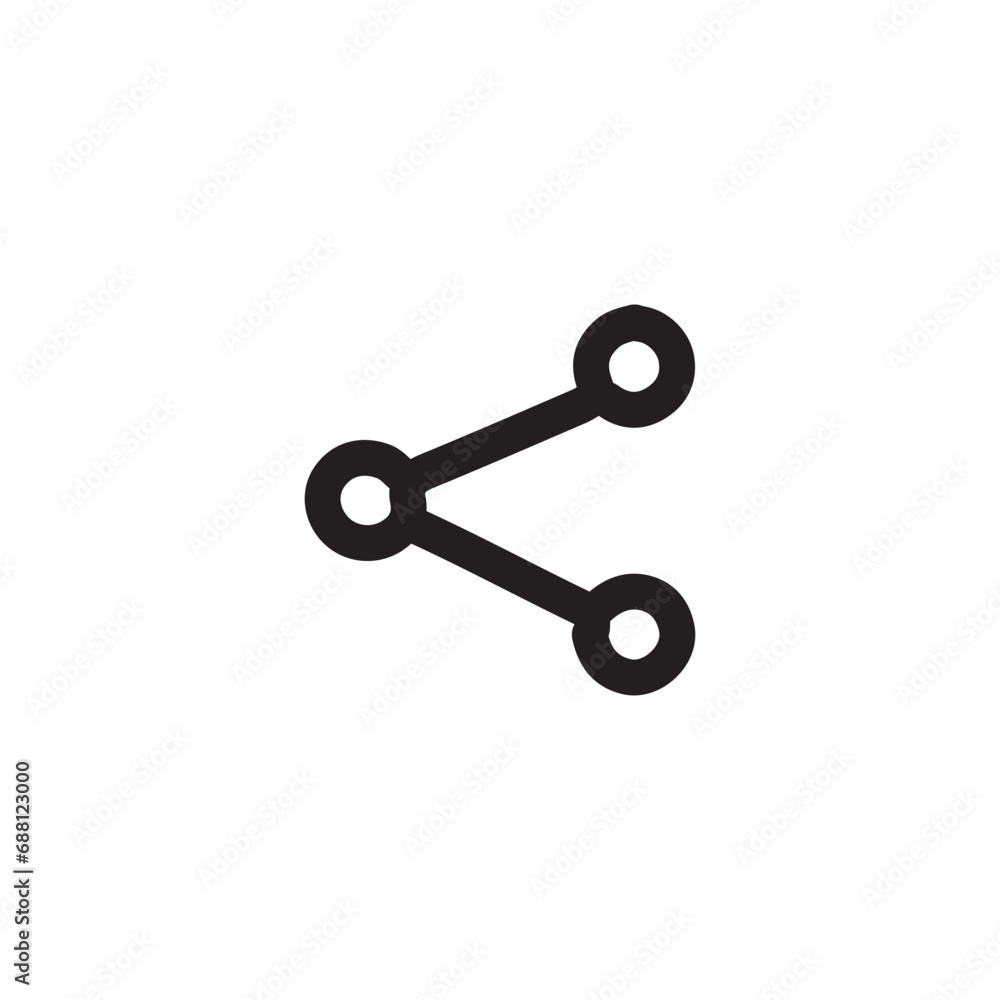 Aufkleber share icon. share button. simple style search engine optimization company poster background symbol. 