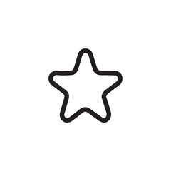 Star icon. Simple style event company poster background symbol. Star brand logo design element. Star t-shirt printing. Vector for sticker.