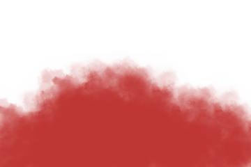red smoke . red fog on transparent background