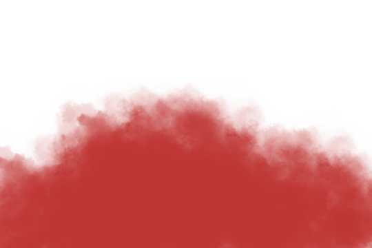 red smoke . red fog on transparent background