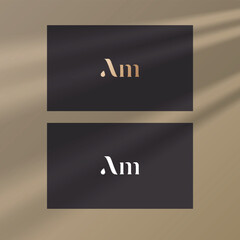 Am logo design vector image