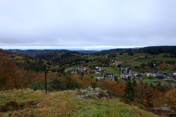 Naklejka premium Blick in den Südschwarzwald bei Todtmoos