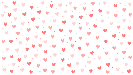 Red and pink little hearts background