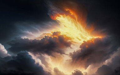 Fototapeta na wymiar sky abstraction neon nebula