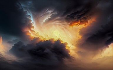 Fototapeta premium sky abstraction neon nebula