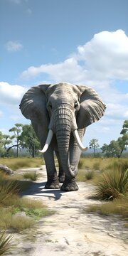 Realistic Elephant Illustration