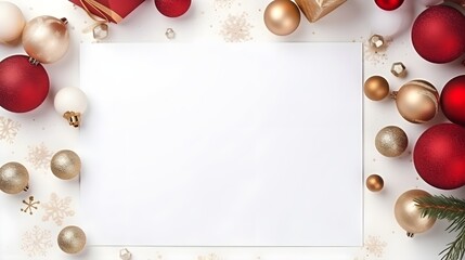 Fototapeta na wymiar Christmas Background with Empty Space