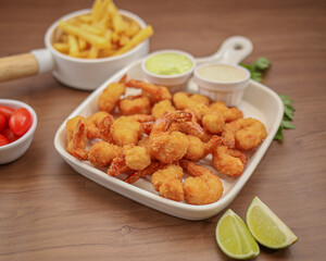 Shrimp portion