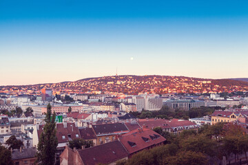 Fototapeta premium cityscape in Budapest on sunrise