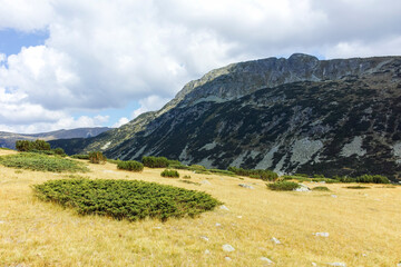 Landscape of Rila mountain near The Fish Lakes, Bulgaria