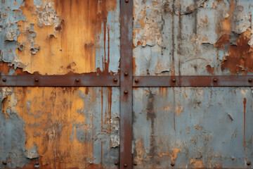  close up rusty metal gate
