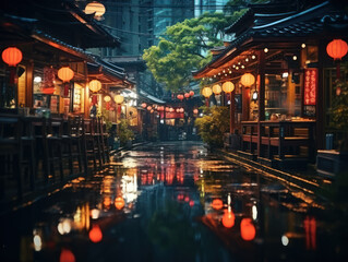 Fototapeta premium japan street