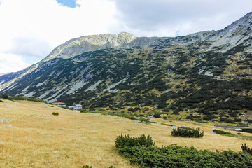Landscape of Rila mountain near The Fish Lakes, Bulgaria