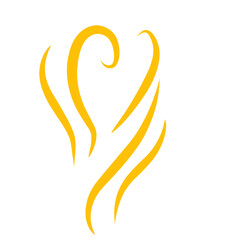 gold steam vector element