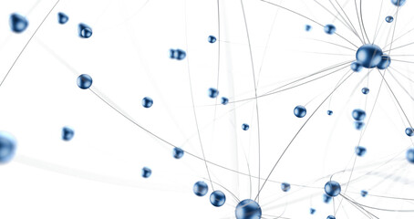 Abstract digital background of points and lines. Glowing plexus. Big data. Network or connection.