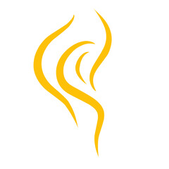 Obraz premium gold steam vector element