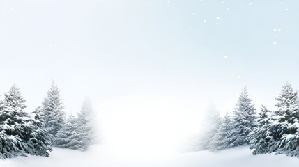 Obraz na płótnie Canvas christmas tree with snow