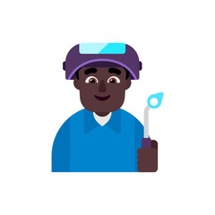 Factory Worker: Dark Skin Tone