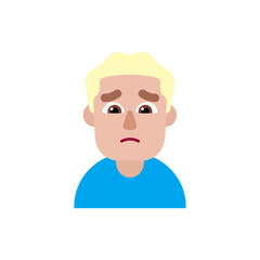Man Frowning: Medium-Light Skin Tone