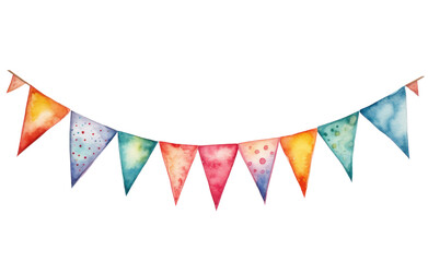 Obraz premium a watercolor bunting image collection bunting art,