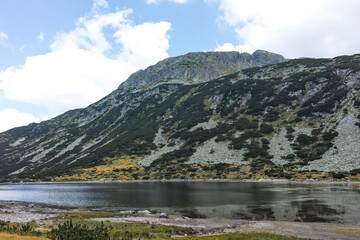 Landscape of Rila mountain near The Fish Lakes, Bulgaria