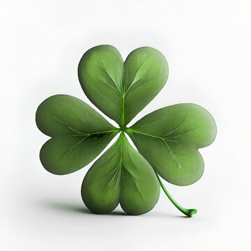 St. Patrick's Day. A series of stickers and symbols: isolated 4clover, . Celebration of St. Patrick. Good luck, attributes of the feast of St. Patrick