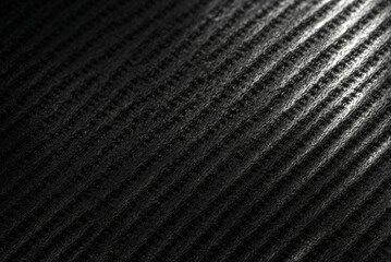 Obraz premium Black carbon fabric texture. Textile. Black material texture
