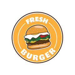 burger illustration for your restaurant or shop