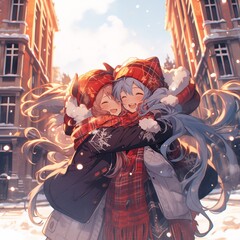 Animated Winter Hug