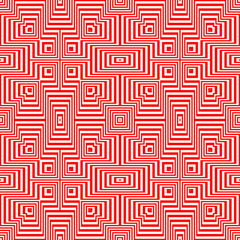 Optical ornament. Seamless pattern. Geometrical backdrop. Op art background. Geometric wallpaper. Modern motif. Digital paper. Textile print. Web design. Abstract image. Vector work.