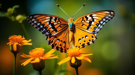 Obraz premium A butterfly in the natural world