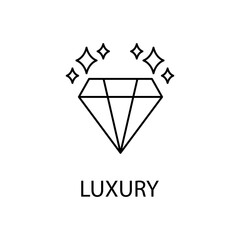 luxury concept line icon. Simple element illustration. luxury concept outline symbol design.
