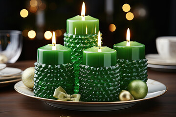 Advent  Christmas  candles card background