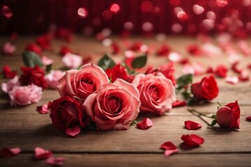Happy valentines day elegant Realistic background
