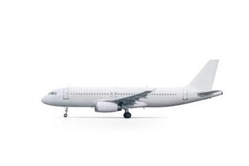 Foto op Plexiglas White passenger plane isolated © Dushlik